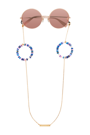 CANDY POP BLUE in YELLOW GOLD - Glasses Chain FRAME CHAIN