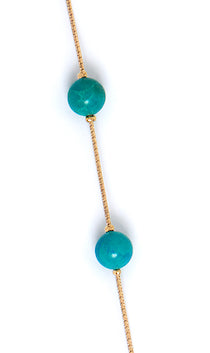 BLUE MOON in YELLOW GOLD - FRAME CHAIN
