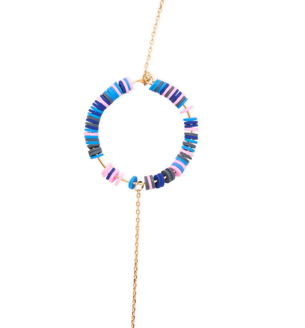 CANDY POP BLUE in YELLOW GOLD - Glasses Chain FRAME CHAIN