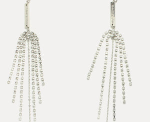 DISCO WHITE CRYSTAL in WHITE GOLD - FRAME CHAIN