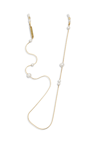 DROP PEARL Glasses Chain in YELLOW GOLD - FRAME CHAIN