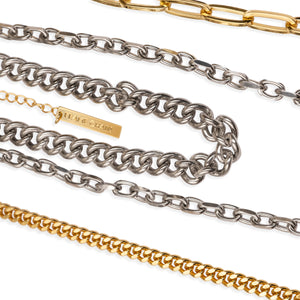 GET LOCKY in YELLOW AND WHITE GOLD - FRAME CHAIN