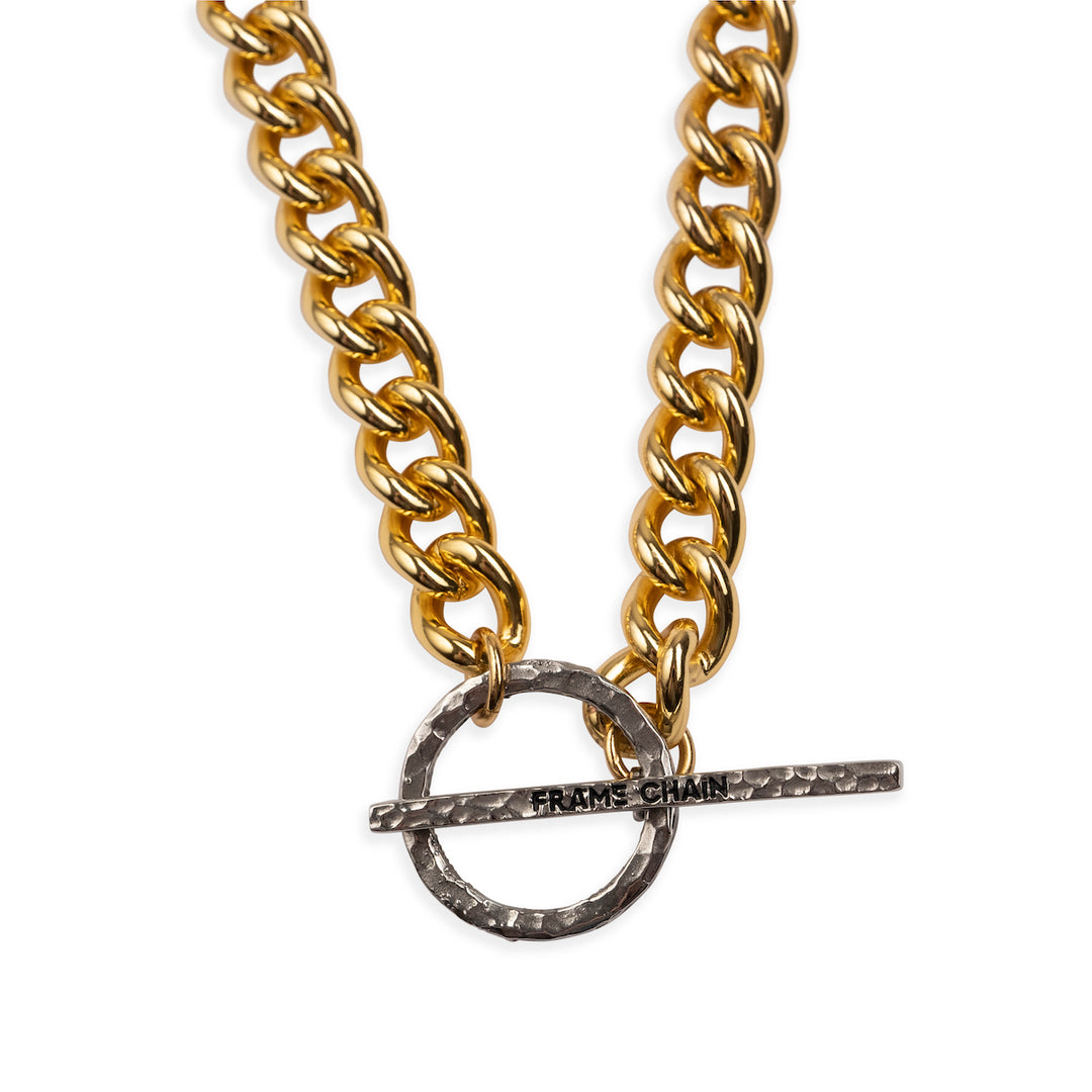 HOOKY in YELLOW and WHITE GOLD - FRAME CHAIN