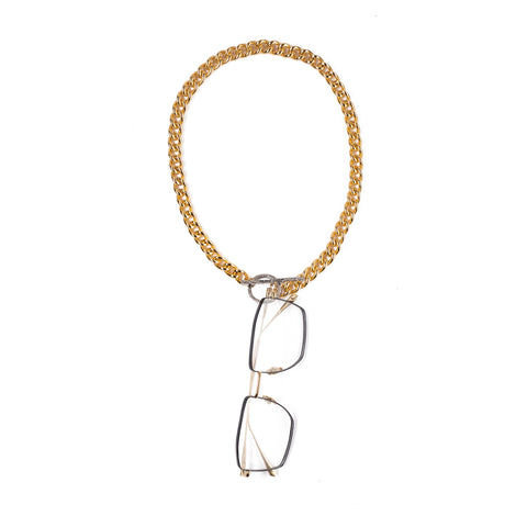 HOOKY in YELLOW and WHITE GOLD - FRAME CHAIN