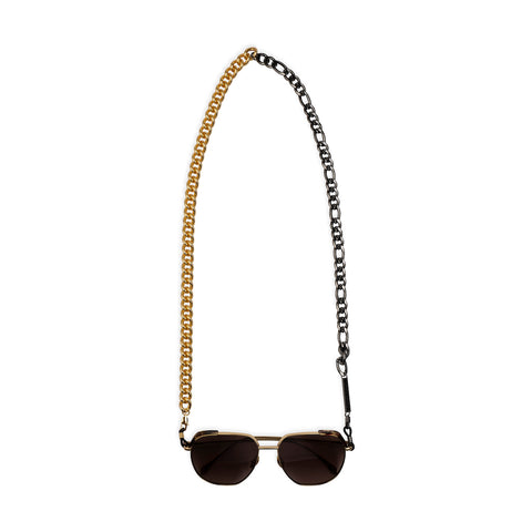 MIX IT UP in BLACK and YELLOW GOLD - FRAME CHAIN