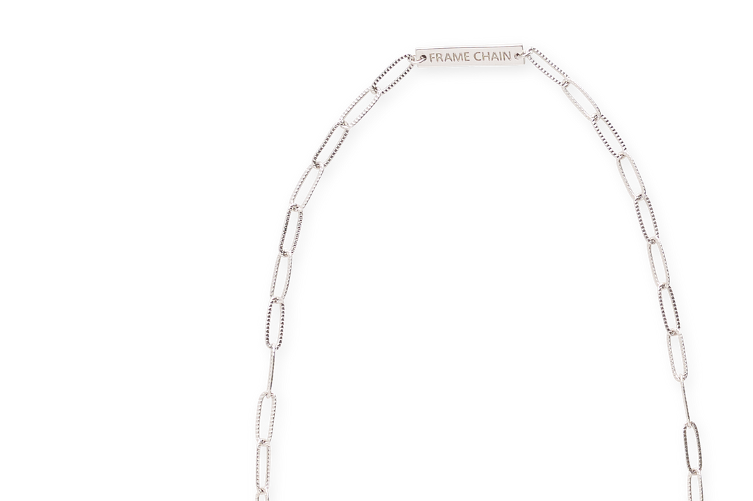 RHONDA in WHITE GOLD - FRAME CHAIN