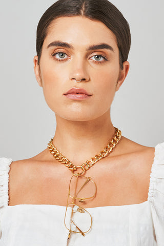 HOOKER in YELLOW GOLD - FRAME CHAIN