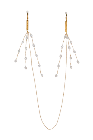 baroque pearls glasses chain